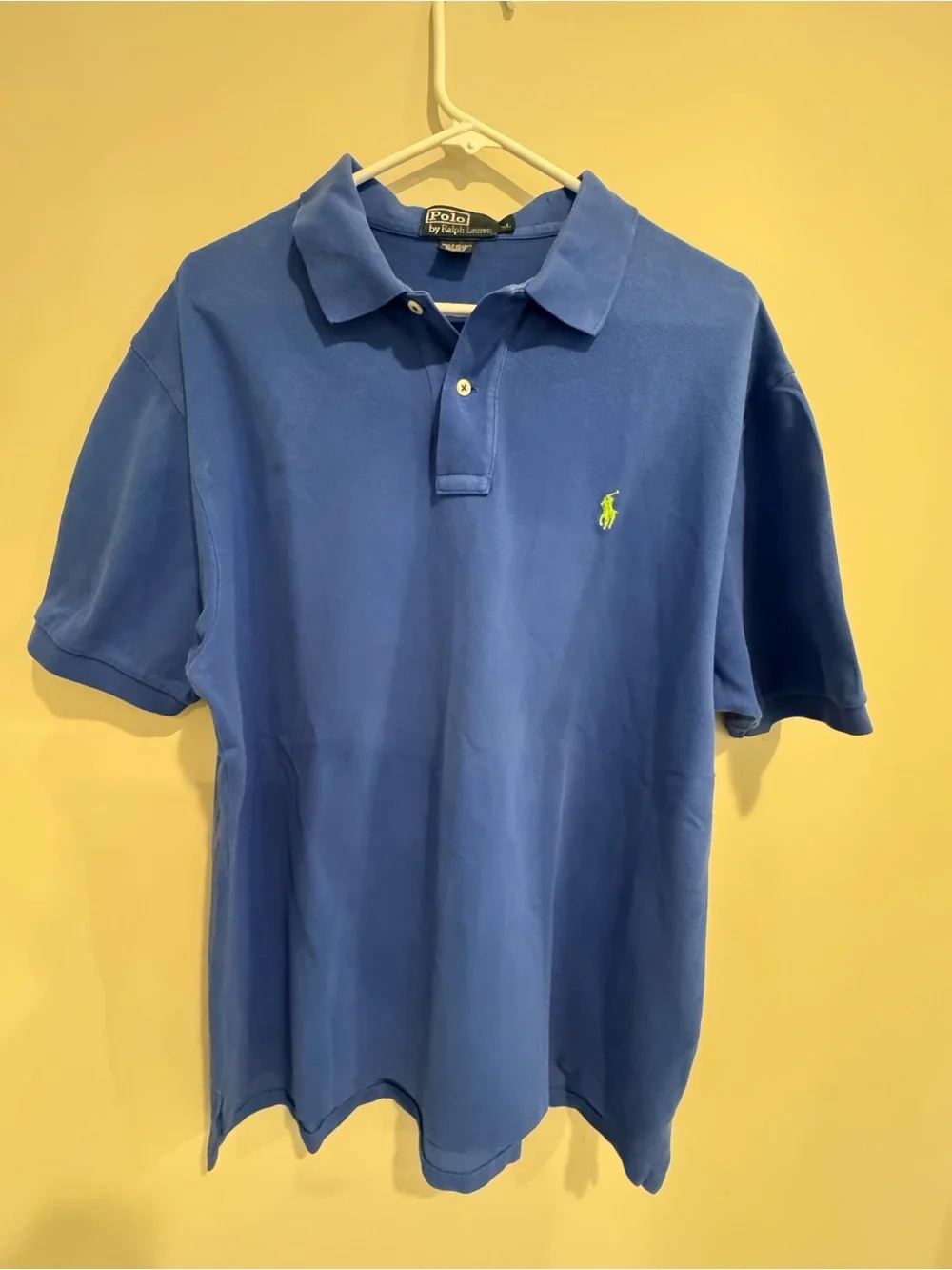Ralph Lauren Royal Blue Polo with Lime Green Logo